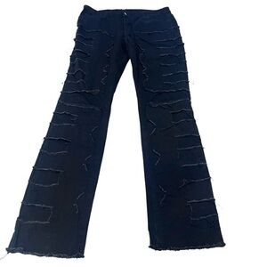 Distressed Black Women Jeans size Large